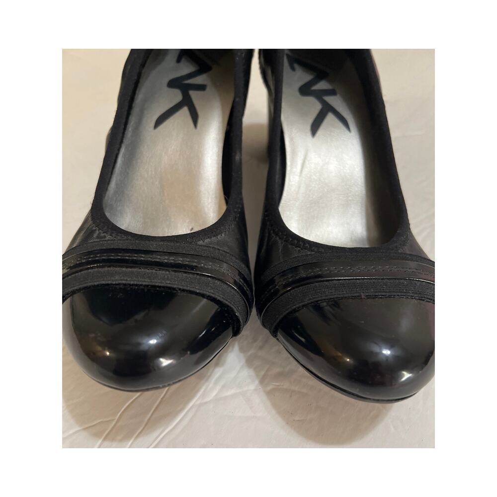 Anne Klein Women's Leather Guardian Sport Block Heel Pumps Black Size 7.5 - Picture 4 of 11